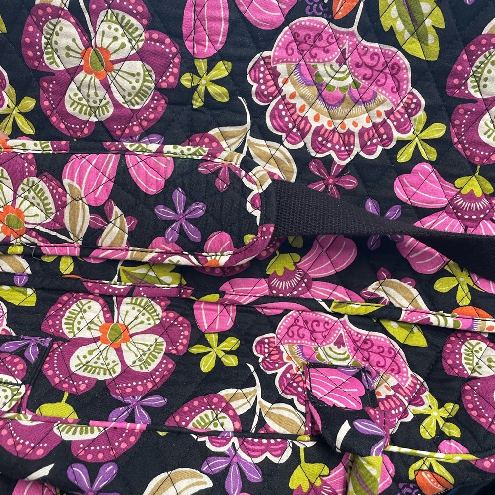 Vera Bradley Pink and Black Travel Bag with Floral Design - Picture 7 of 8